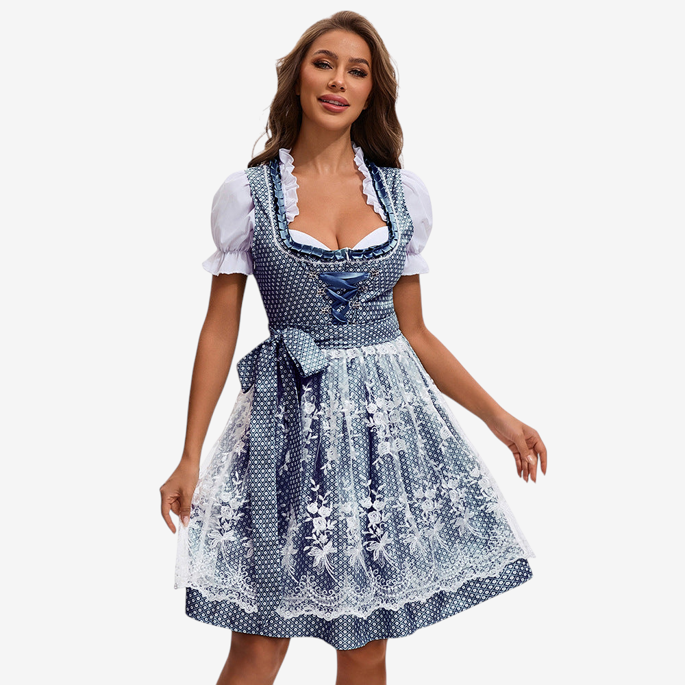 Dame Dirndl Blonde Traditionelt Design | Brookelle