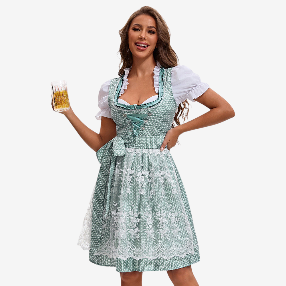 Dame Dirndl Blonde Traditionelt Design | Brookelle