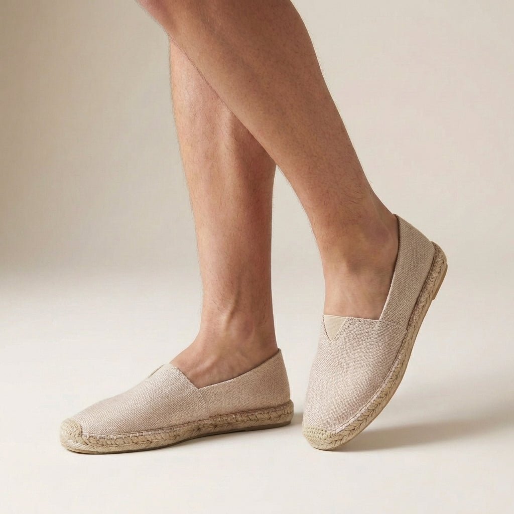 Women's Orthopedic Espadrilles Slip-On Jute Sole - Beige