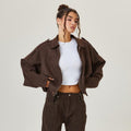 Bomberjakke Oversized Ruskindslook Vintage | Mona