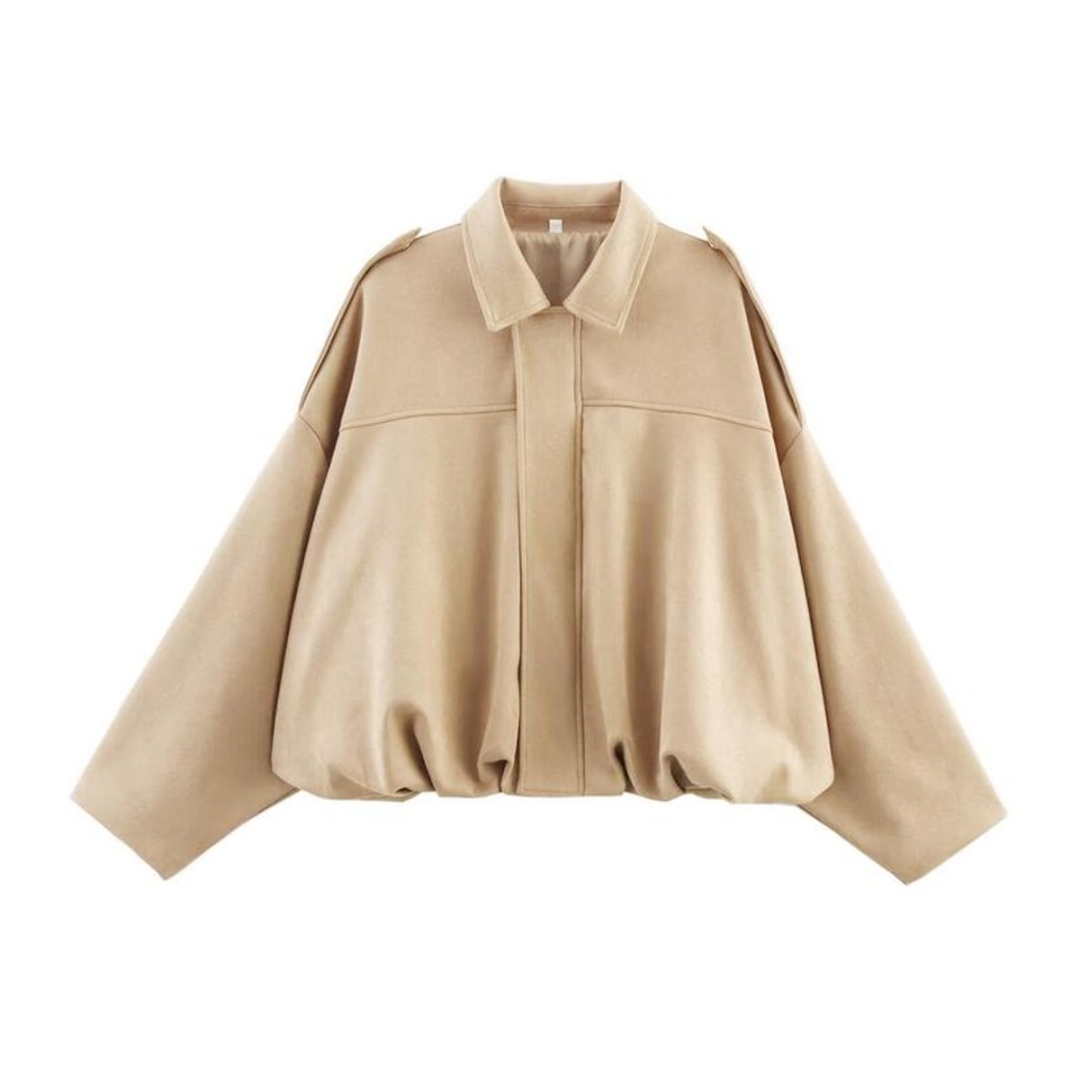 Bomberjakke Oversized Ruskindslook Vintage | Mona