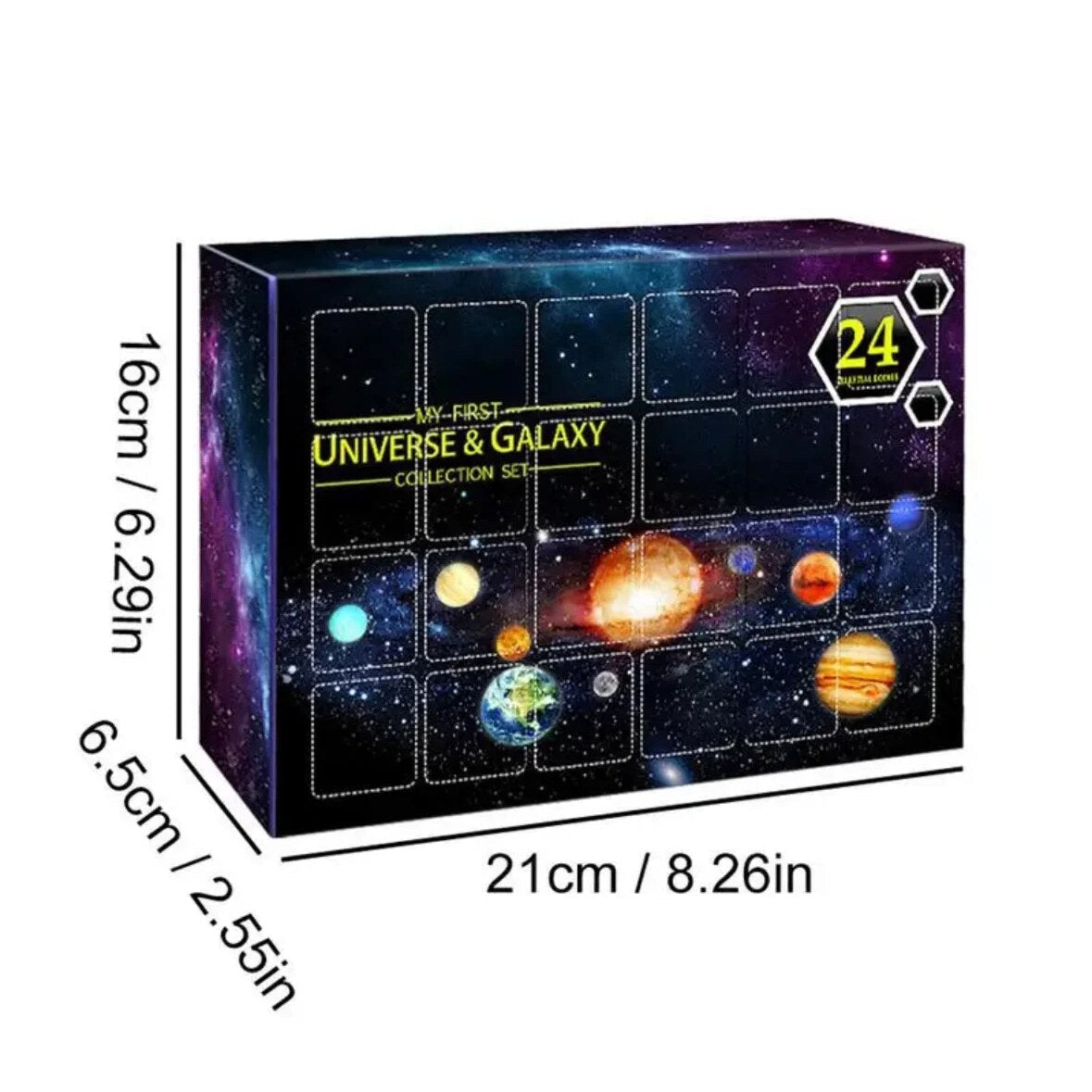 Adventskalender med 24 planeter til ophængning | PlanetAdvent
